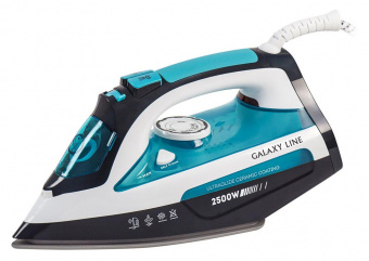Утюг Galaxy Line GL 6123 2500Вт бирюзовый/белый от магазина РЭССИ