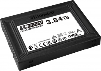 Накопитель SSD Kingston PCI-E 3.0 x4 3.84Tb SEDC1500M/3840G DC1500M 2.5" 1.6 DWPD от магазина РЭССИ