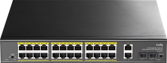 Коммутатор Cudy GS1026PS2 (L2) 26x1Гбит/с 2xКомбо(1000BASE-T/SFP) 2SFP 24PoE 300W неуправляемый от магазина РЭССИ