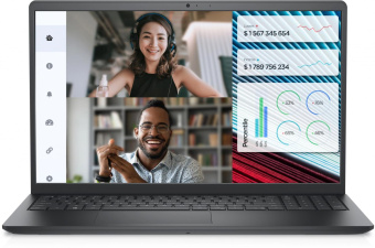 Ноутбук Dell Vostro 3520 Core i5 1235U 8Gb SSD512Gb Intel Iris Xe graphics 15.6" WVA FHD (1920x1080) Ubuntu black WiFi BT Cam (3520-7850) от магазина РЭССИ