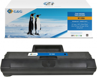 Картридж лазерный G&G GG-W1106A черный (1000стр.) для HP Laser 107a/107r/107w/135a MFP/135r MFP/135w MFP/137fnw MFP от магазина РЭССИ