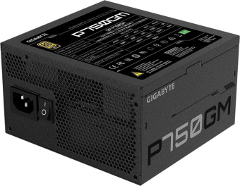 Блок питания Gigabyte ATX 750W GP-P750GM 80+ gold 24pin APFC 120mm fan 8xSATA Cab Manag RTL от магазина РЭССИ
