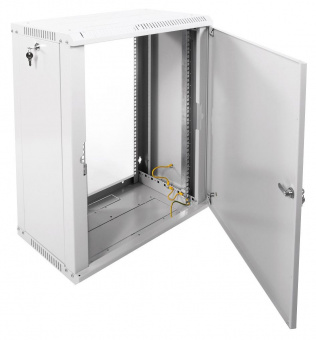 Шкаф коммутационный ЦМО ШРН-ЭКОНОМ (ШРН-Э-15.500.1) настенный 15U 600x520мм пер.дв.металл задн.дв.стал.лист направл.под закл.гайки 75кг серый 470мм 22.68кг 180град. 742мм IP20 сталь от магазина РЭССИ