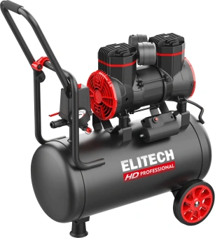 Компрессор поршневой Elitech ACF 300-24S безмасляный 300л/мин 24л 1500Вт черный/красный от магазина РЭССИ