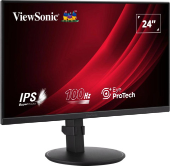 Монитор ViewSonic 23.8" VA2408-HDJ черный IPS LED 16:9 HDMI матовая HAS Piv 250cd 178гр/178гр 1920x1080 100Hz VGA DP FHD 5.2кг от магазина РЭССИ