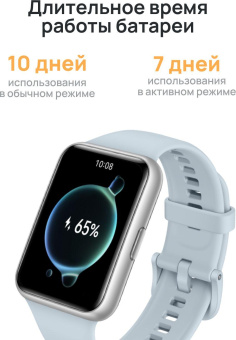 Смарт-часы Huawei Watch Fit 2 Yoda-B19V 1.74" AMOLED корп.золотистый рем.белый разм.брасл.:140-210мм (55029265) от магазина РЭССИ