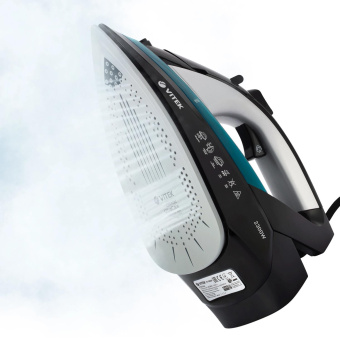 Утюг Vitek VT-8324 2300Вт черный/белый/синий от магазина РЭССИ