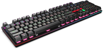 Клавиатура Оклик 990 G2 механическая черный USB Multimedia for gamer LED (1875240) от магазина РЭССИ