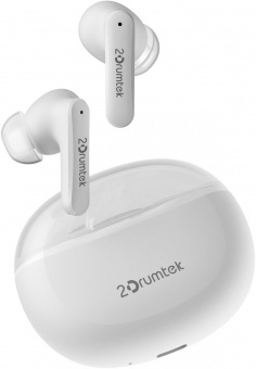 Гарнитура вкладыши A4Tech 2Drumtek B25 TWS белый беспроводные bluetooth в ушной раковине (B25 GRAYISH WHITE) от магазина РЭССИ