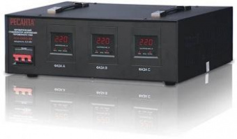 Стабилизатор напряжения Ресанта АСН-4500/3-ЭМ трехфазный серый (63/4/2) от магазина РЭССИ