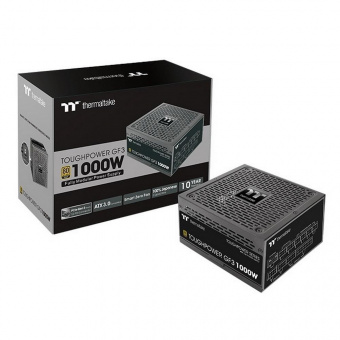 Блок питания Thermaltake ATX 1000W Toughpower GF3 Gen.5 80+ gold (24+4+4pin) APFC 140mm fan color LED 12xSATA Cab Manag RTL от магазина РЭССИ