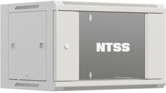 Шкаф коммутационный NTSS Премиум (NTSS-W15U6060GS) настенный 15U 600x600мм пер.дв.стекл 60кг серый IP20 сталь от магазина РЭССИ