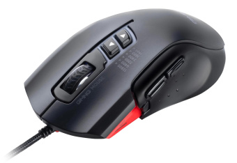 Мышь GMNG XM004 черный/красный оптическая 12800dpi USB для ноутбука 8but от магазина РЭССИ