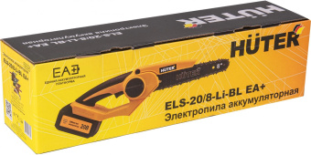 Электрическая цепная пила Huter ELS ELS-20/8-Li-BL дл.шины:8" (20cm) 1аккум. 4Ач ЗУ (70/10/41) от магазина РЭССИ
