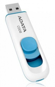 Флеш Диск A-Data 64Gb Classic AC008 AC008-64G-RWE USB2.0 синий/белый от магазина РЭССИ