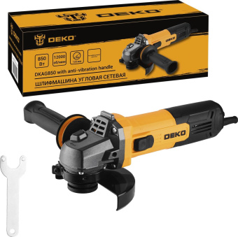 Углошлифовальная машина Deko DKAG850 850Вт 12000об/мин рез.шпин.:M14 d=125мм (085-1007) от магазина РЭССИ