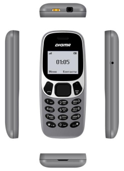 Мобильный телефон Digma Linx A105N 2G 32Mb серый моноблок 1Sim 1.44" 68x96 GSM900/1800 от магазина РЭССИ