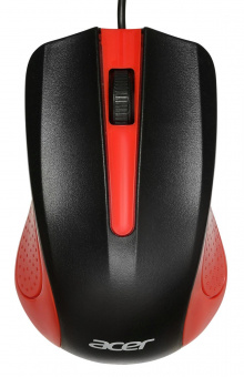 Мышь Acer OMW012 черный/красный оптическая (1200dpi) USB (3but) от магазина РЭССИ