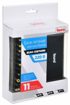 Блок питания Buro BUM-1287M90 автоматический 90W 18.5V-20V 11-connectors от бытовой электросети от магазина РЭССИ