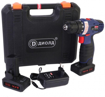 Дрель-шуруповерт Диолд ДЭА-14 ЛИ-06 аккум. патрон:быстрозажимной (кейс в комплекте) (10022108) от магазина РЭССИ
