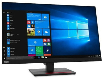 Монитор Lenovo 27" ThinkVision T27q-20 черный IPS 6ms 16:9 HDMI матовая HAS Piv 1000:1 350cd 178гр/178гр 2560x1440 60Hz DP Quad 2K (1440p) USB 7.44кг от магазина РЭССИ