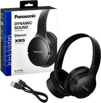 Гарнитура мониторные Panasonic RB-HF520BGEK черный беспроводные bluetooth оголовье от магазина РЭССИ