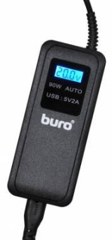 Блок питания Buro BUM-0065A90 автоматический 90W 15V-20V 11-connectors 5A 1xUSB 2.1A от бытовой электросети LСD индикатор от магазина РЭССИ