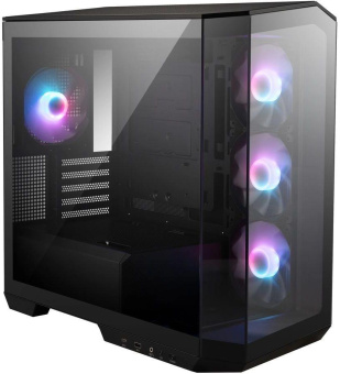 Корпус MSI MAG PANO M100R PZ черный без БП mATX 3x120mm 4x140mm 1xUSB3.1 audio CardReader AirDuct bott PSU от магазина РЭССИ