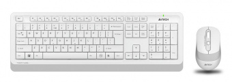 Клавиатура + мышь A4Tech Fstyler FG1010 клав:белый/серый мышь:белый/серый USB беспроводная Multimedia от магазина РЭССИ