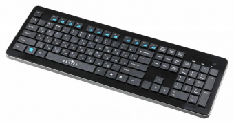 Клавиатура Оклик 870S черный USB беспроводная slim Multimedia от магазина РЭССИ