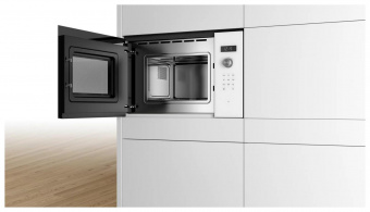 Микроволновая печь Bosch BFL524MW0 20л. 800Вт белый (встраиваемая) от магазина РЭССИ