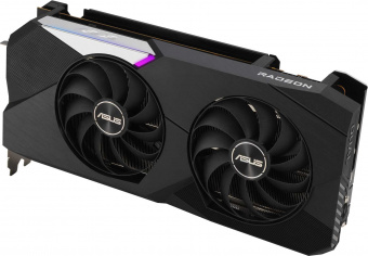 Видеокарта Asus PCI-E 4.0 DUAL-RX6700XT-12G AMD Radeon RX 6700XT 12288Mb 192 GDDR6 2424/16000 HDMIx1 DPx3 HDCP Ret от магазина РЭССИ