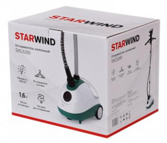 Отпариватель напольный Starwind SVG3200 1800Вт белый/зеленый от магазина РЭССИ