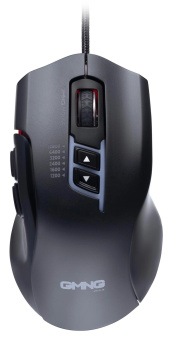 Мышь GMNG XM004 черный/красный оптическая 12800dpi USB для ноутбука 8but от магазина РЭССИ