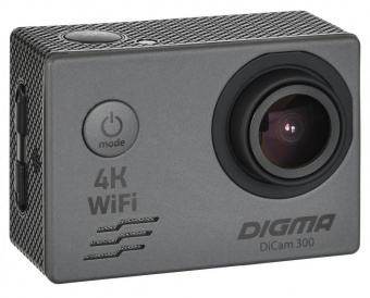 Экшн-камера Digma DiCam 300 серый от магазина РЭССИ