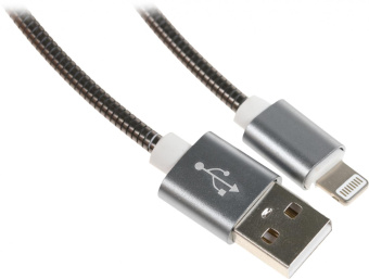 Кабель Premier 6-703M2 1.0BK USB (m)-Lightning (m) 1м черный пакет от магазина РЭССИ