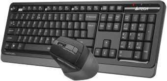 Клавиатура + мышь A4Tech Fstyler FGS1035Q клав:черный/серый мышь:черный/серый USB беспроводная Multimedia (FGS1035Q GREY) от магазина РЭССИ