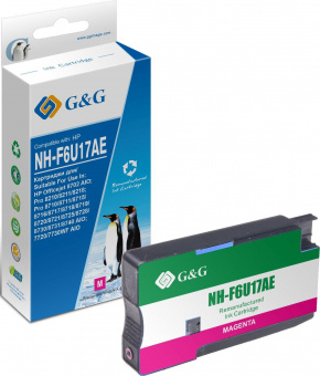 Картридж струйный G&G GG-F6U17AE F6U17AE пурпурный (26мл) для HP OJ Pro 7740/8210/8218/8710/8715 от магазина РЭССИ