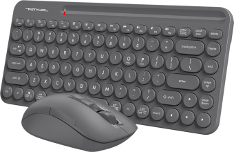 Клавиатура + мышь A4Tech Fstyler FG3200 Air2 клав:серый мышь:серый USB беспроводная slim Multimedia от магазина РЭССИ