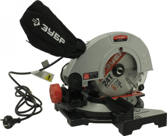 Торцовочная пила Зубр ЗПТ-210-1400 Л 1300Вт 5500об/мин d=210мм от магазина РЭССИ