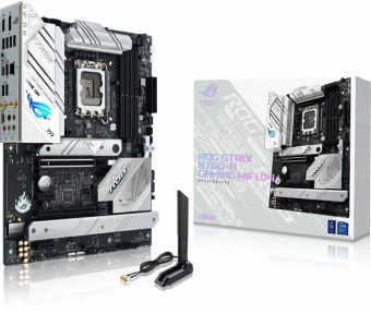 Материнская плата Asus ROG STRIX B760-A GAMING WIFI Soc-1700 Intel B760 4xDDR5 ATX AC`97 8ch(7.1) 2.5Gg RAID+HDMI+DP от магазина РЭССИ