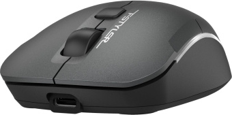 Мышь A4Tech Fstyler FB26CS Air2 серый/черный оптическая (2000dpi) silent беспроводная BT/Radio USB для ноутбука (4but) от магазина РЭССИ