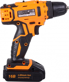 Дрель-шуруповерт Вихрь ДА-16Л-2КА аккум. патрон:быстрозажимной (кейс в комплекте) (72/14/49) от магазина РЭССИ