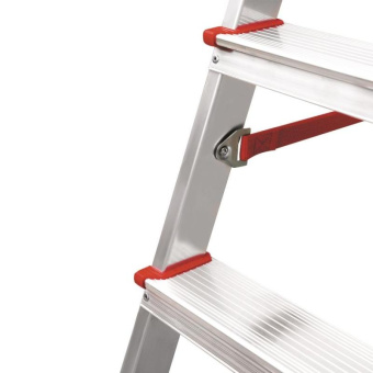 Профессиональная стремянка Новая Высота NV3115 1x6 ступеней 80 мм органайзер Max нагр. 225 кг 2К башмак 3115106 от магазина РЭССИ