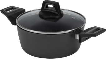 Кастрюля Polaris Graphit 24C 4л. d=24см (с крышкой) т.серый от магазина РЭССИ