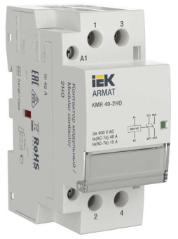 ARMAT Контактор модульный KMR 40А 230В AC 2НО IEK от магазина РЭССИ