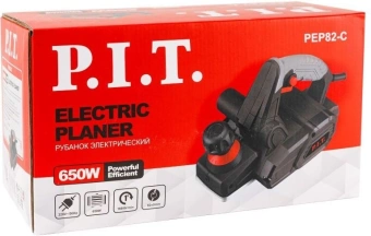 Рубанок P.I.T. PEP82-C 650Вт 82мм 16800об/мин от магазина РЭССИ