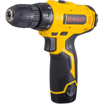 Аккумуляторная дрель-шуруповерт Eurolux ДА-12/2Li 72/14/38 от магазина РЭССИ