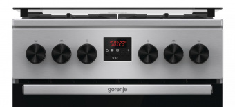 Плита Газовая Gorenje GGI5C21XF нержавеющая сталь (стеклянная крышка) реш.чугун от магазина РЭССИ
