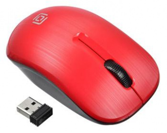 Мышь Оклик 525MW черный/красный оптическая (1000dpi) беспроводная USB для ноутбука (3but) от магазина РЭССИ